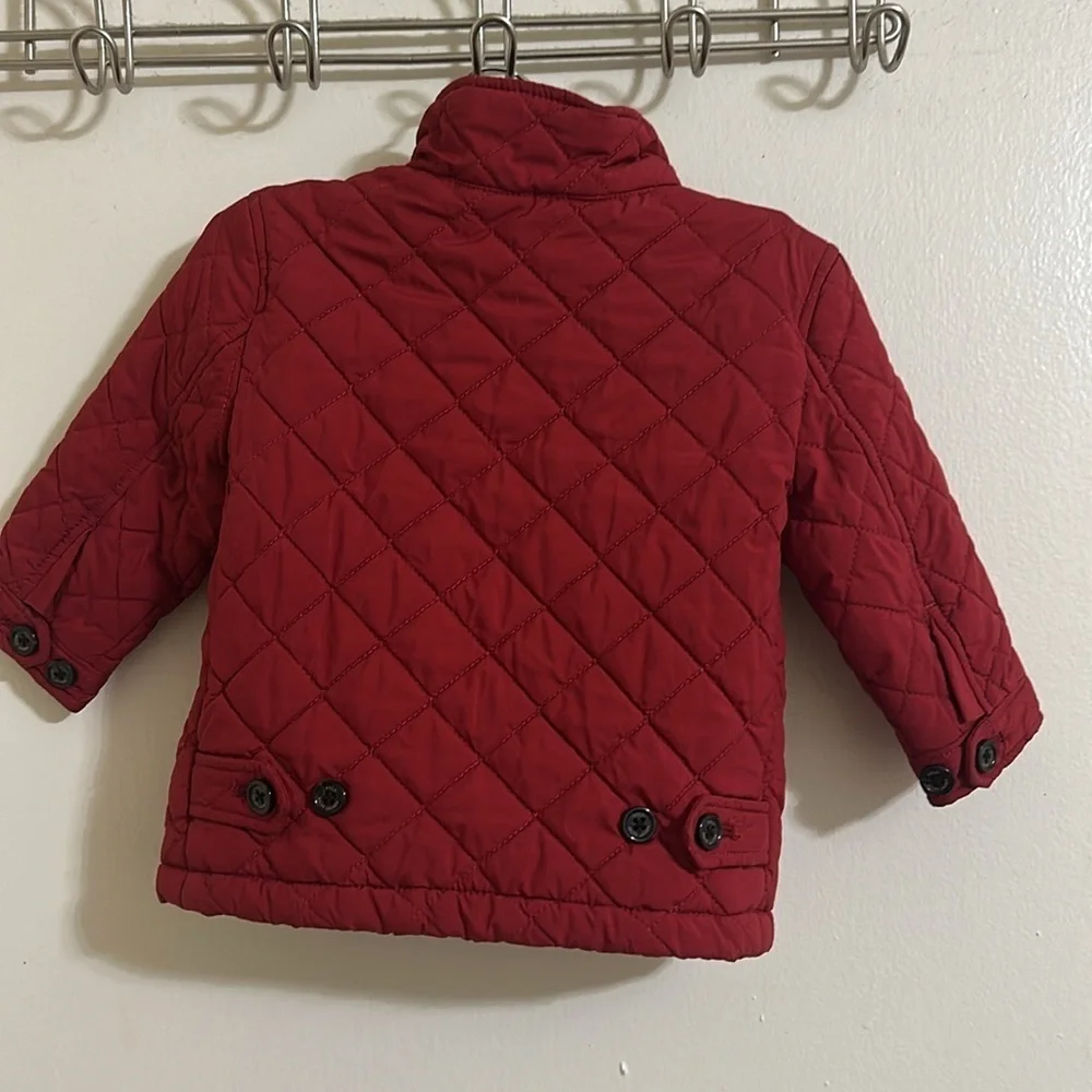 EUC Ralph Lauren Red Quilted Puffer Jacket 18 Month‎